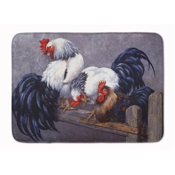 Jensendistributionservices Roosters Roosting Machine Washable Memory Foam Mat MI54540 - main